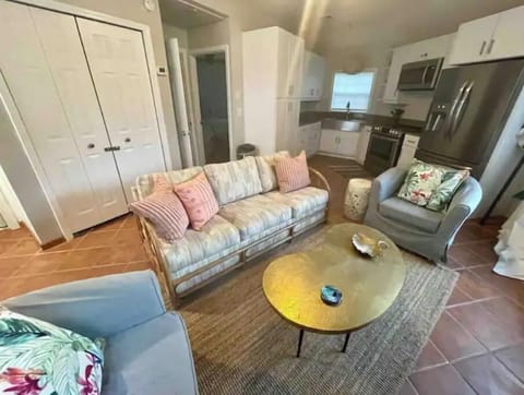 Living room in guest with pullout couch