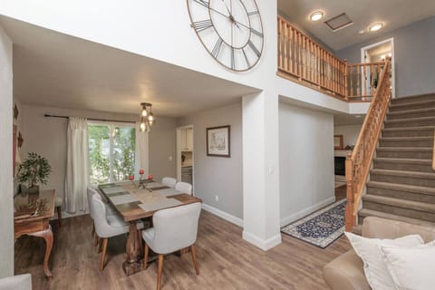 Move easily between the dining area and main living spaces with an open layout.