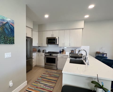 Large Well-appointed Kitchen with New Stainless Appliances