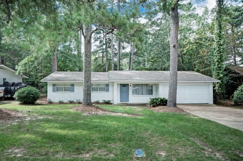 The front of the house.