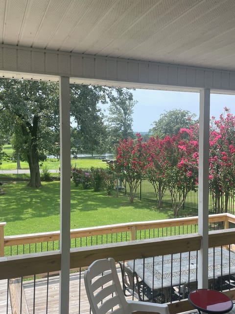 Back porch lake view