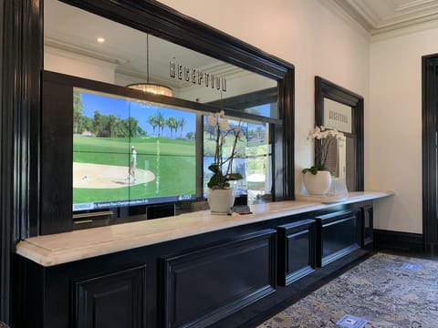 Check in smoothly at a polished reception with classic style.