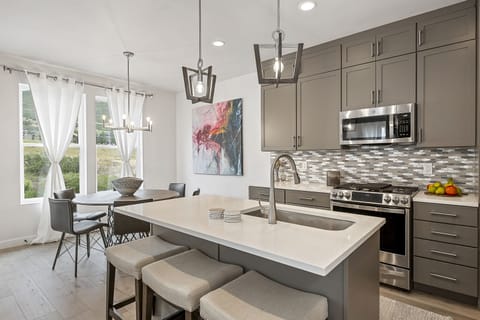 Kitchen and dining area