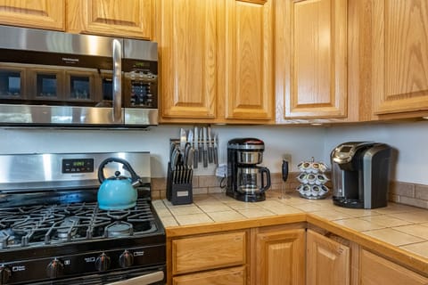 This kitchen is fully stocked and ready for your home cooked meals!