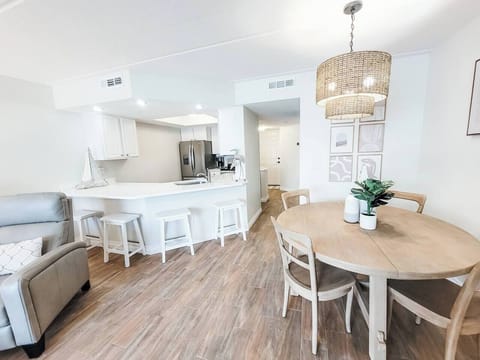 Seating available at kitchen or dining table