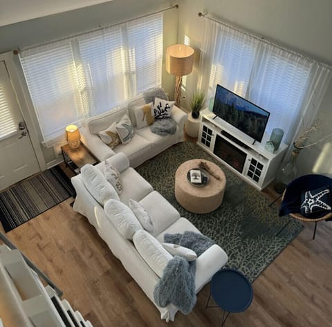 Bird's Eye View of the living space from the loft