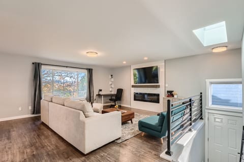 Welcome to an open and light filled living room!