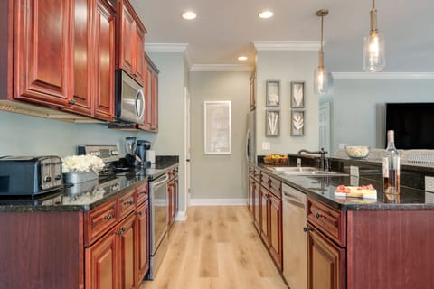 Tons of counter space in the kitchen.