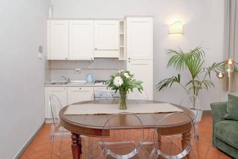 living-room with corner area and kitchen corner