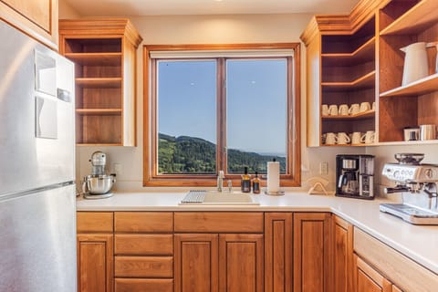 The kitchen has a butler's pantry
