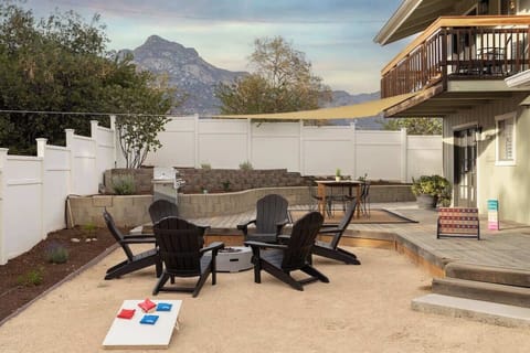 Views of the sequoias from the property. 