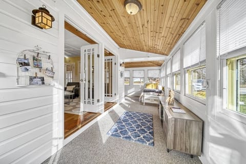 Sun porch seen from back patio
