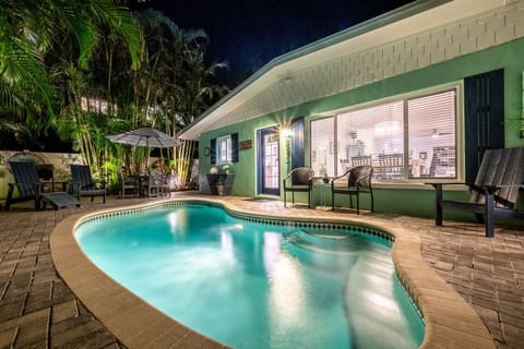 Private heated pool