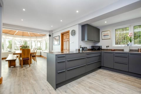 The kitchen at Seahaven, Devon