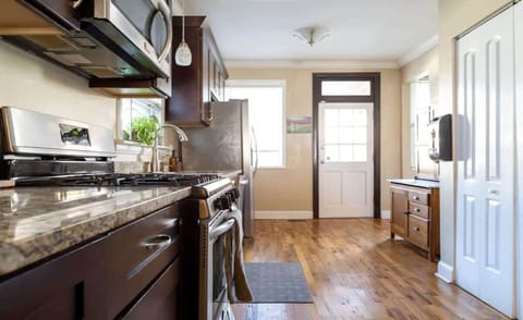 Stainless Steel Appliances - Exit Door to the backyard deck