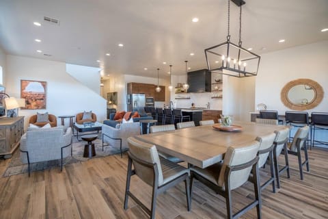 Open concept main floor living spaces