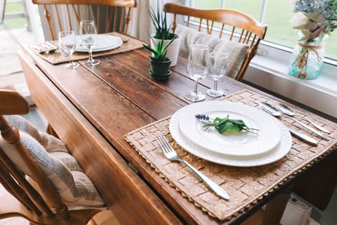 The kitchen table.