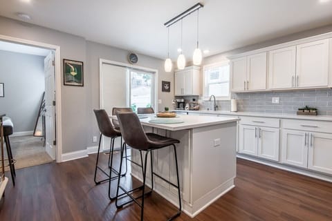 Lower kitchen which connects to bedroom #3 and to patio (outdoor grill)