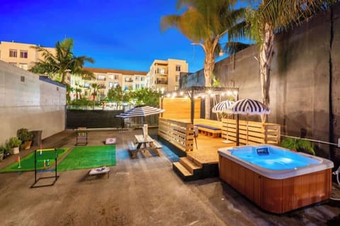 Huge backyard with recreational activities