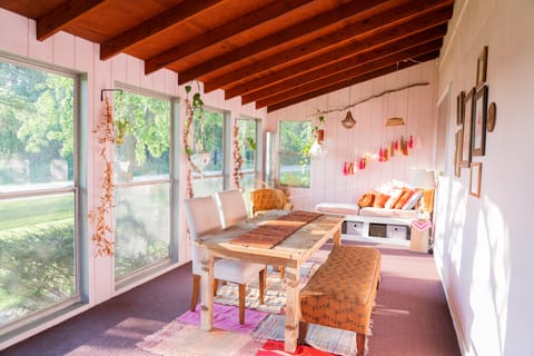 Our front porch is such a nice place to hangout, read, watch to sunset, & relax