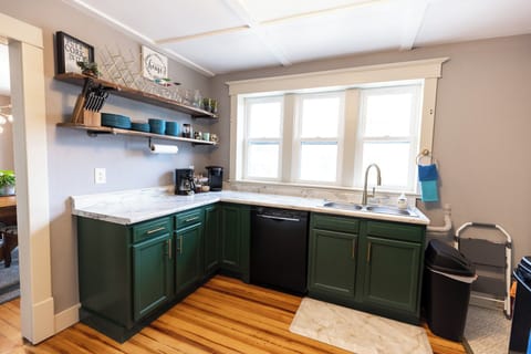 The dishwasher makes meal clean up a breeze.