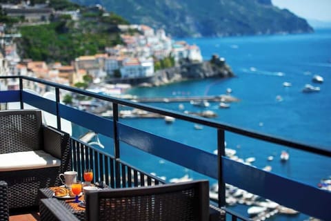 View of Amalfi from our balcony.