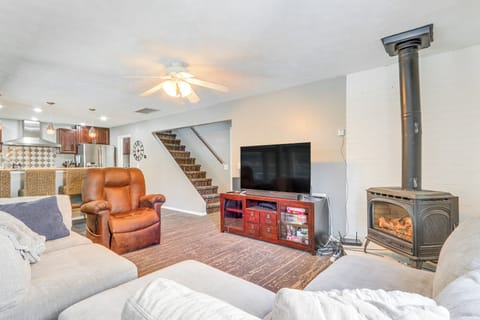 Living Room | Smart TV | Wood-Burning Stove | Board Games | 1st Floor