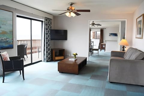 Living Area. Exact unit will be assigned upon arrival. Views, colors, and decor may vary