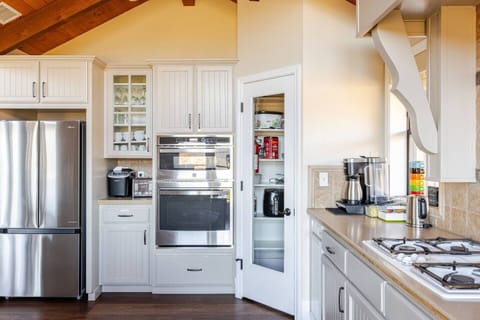 Stainless steel appliances.