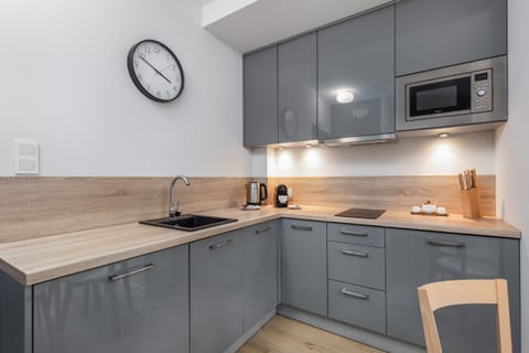 Functional kitchenette.