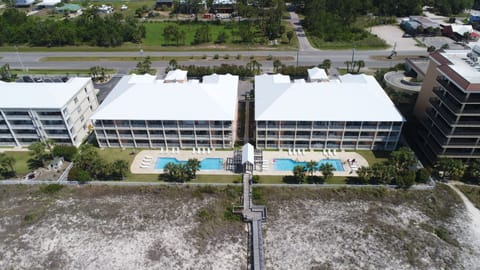 aerial view of buildings