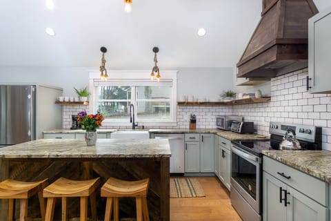 Whip up delicious meals in the gourmet kitchen complete with a dishwasher & standard Drip coffeemaker.