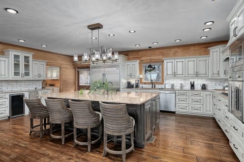 Large well stocked kitchen