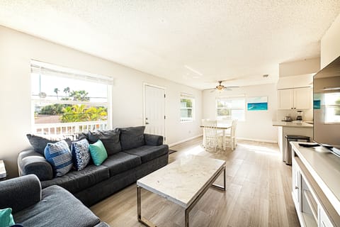 Living Room overlooking Dining Room 