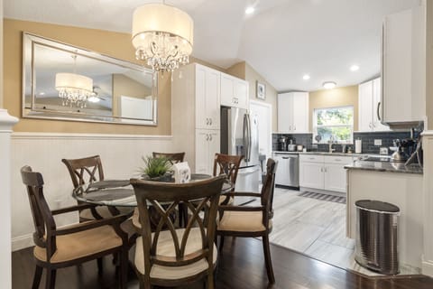 Enjoy a freshly made breakfast, lunch or dinner with your friends and family.