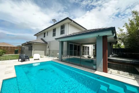 Enjoy a refreshing dip in the solar heated pool