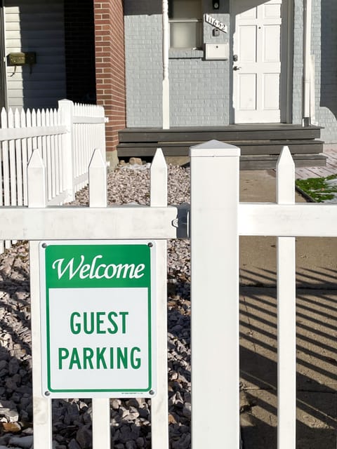You may park in front of the guest parking sings