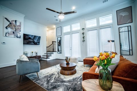 Living room on second floor.