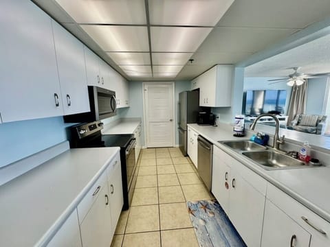 Fully stocked kitchen for cooking a meal