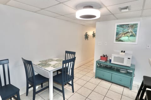 Cozy dining space with seating for the whole family to enjoy meals together.