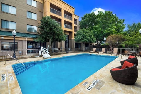 Stretch out on loungers and savor a refreshing poolside afternoon.