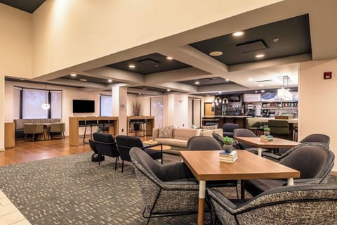 Unwind together in a spacious lounge with cozy seating areas.