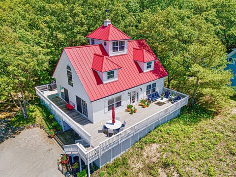 Custom designed to mimic lighthouse keeper's residence 