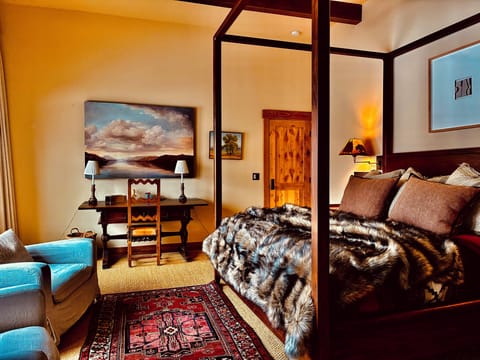master bedroom with king and spectacular view.