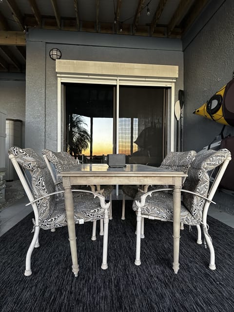 Patio dining area