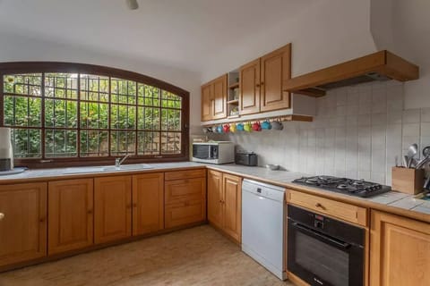 Kitchen overlooking garden