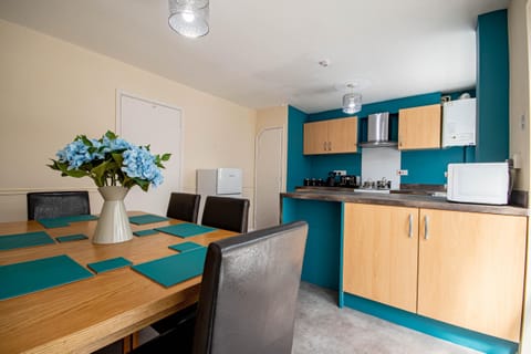 Dining area and kitchen