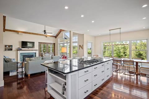 view of living area from kitchen