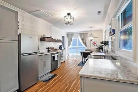 Stylish well appointed kitchen and dining area.