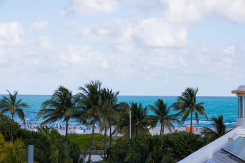 Turquoise water view from building